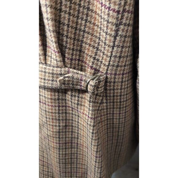 Lauren Ralph Lauren wool houndstooth equestrian oversized grunge jacket - Picture 7 of 13